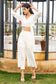 STAG WHITE PANT TOP CO-ORD SET
