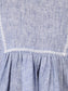 Blue Handloom Crop Top
