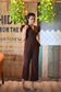 BROWN COLLRED JUMPSUIT