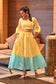 YELLOW MAXI TIER SKIRT