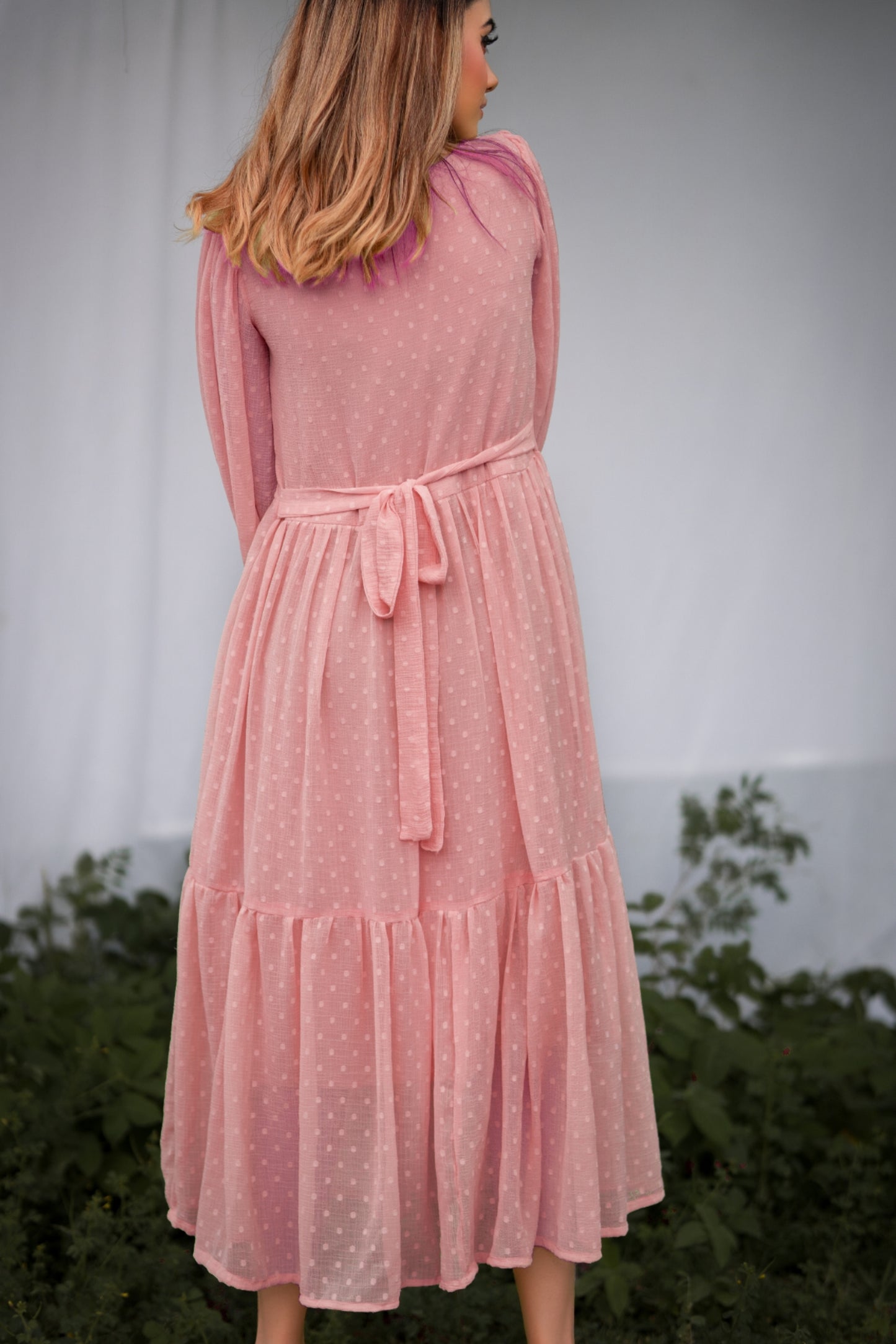 ROSE PINK PRINCY TIER DRESS
